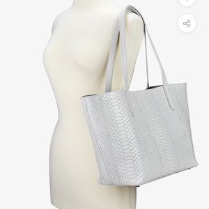 Gigi New York Teddie Tote - White Leather